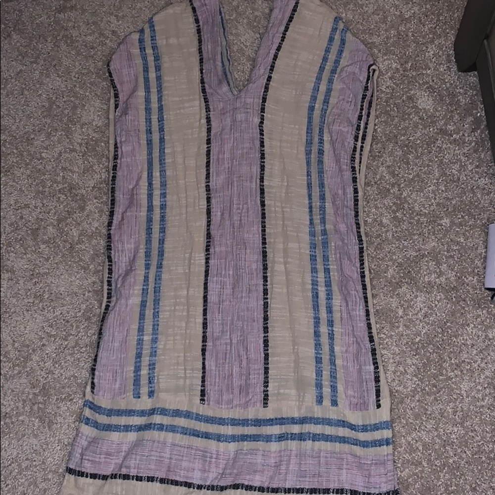Free people stripe organic cover up